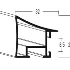 Blinkend Zilver 32 cm 225 003 X 1 37460