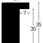 Loft Kaslijst 2 Cm Mat Zwart 40513 F04 1 38265