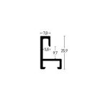 Profiel 180 003 Zilver Glans 8mm 1 38966