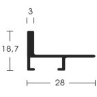 Profiel 230 250 El Zwart 03 cm 1 37681