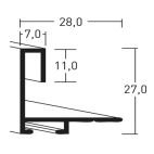 Profiel 271 250 El Zwart 28 cm 1 37695