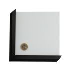 Staalfoto Modern Shabby Zwart Vlak Schuin 1735 23641 H39 1 36594