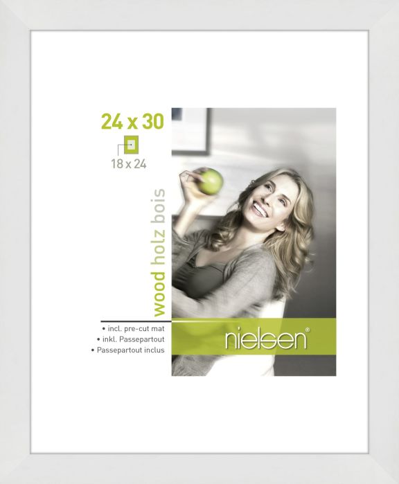 Accent Holz Fotokader Apollon 24x30 cm Wit 8988007 NIEL 1 39220