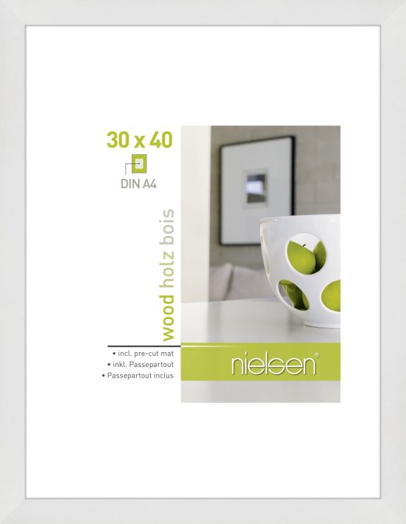 Accent Holz Fotokader Apollon 30x40 cm Wit 8988017 NIEL 1 39245