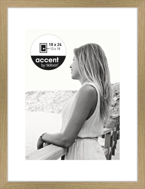 Accent Holz Fotokader Aura 18x24 cm Eik 1134002 NIEL 1 39265