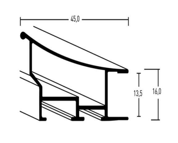 Kontr Grijs 45 cm 220 006 X 1 38163