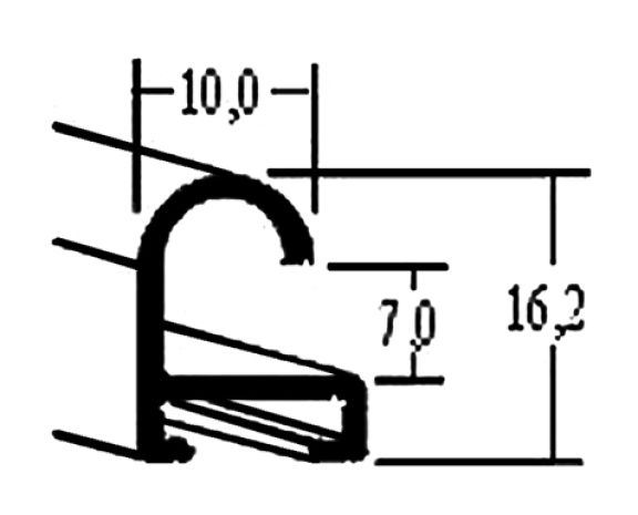 Mat Zwart 1 cm 007 021 X 1 38378