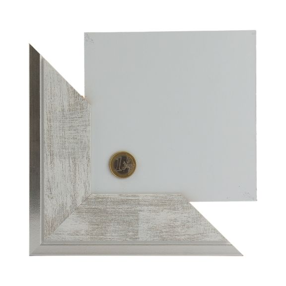 Staalfoto Inox Witzilver Zilveren Rand 55 cm 57381 Inox Witzilver Zilveren Rand 55 cm 1 37912