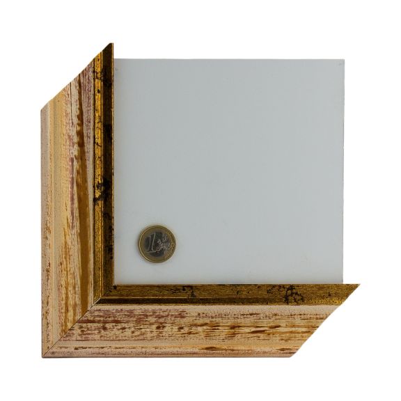 Staalfoto Rainbow Wit Gouden Lip 44mm 84315 G30 1 36665